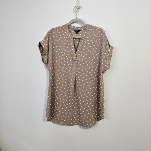 GUC Rachel Roy Short sleeve Polka Dot top in Size Large